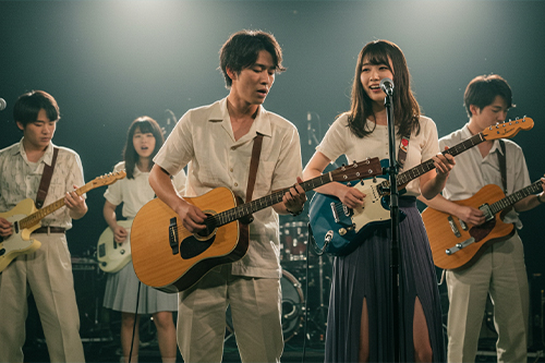 学生たちのライブパフォーマンス